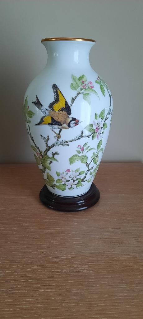 Vaas The Woodland Bird vase Franklin porselein, Ophalen