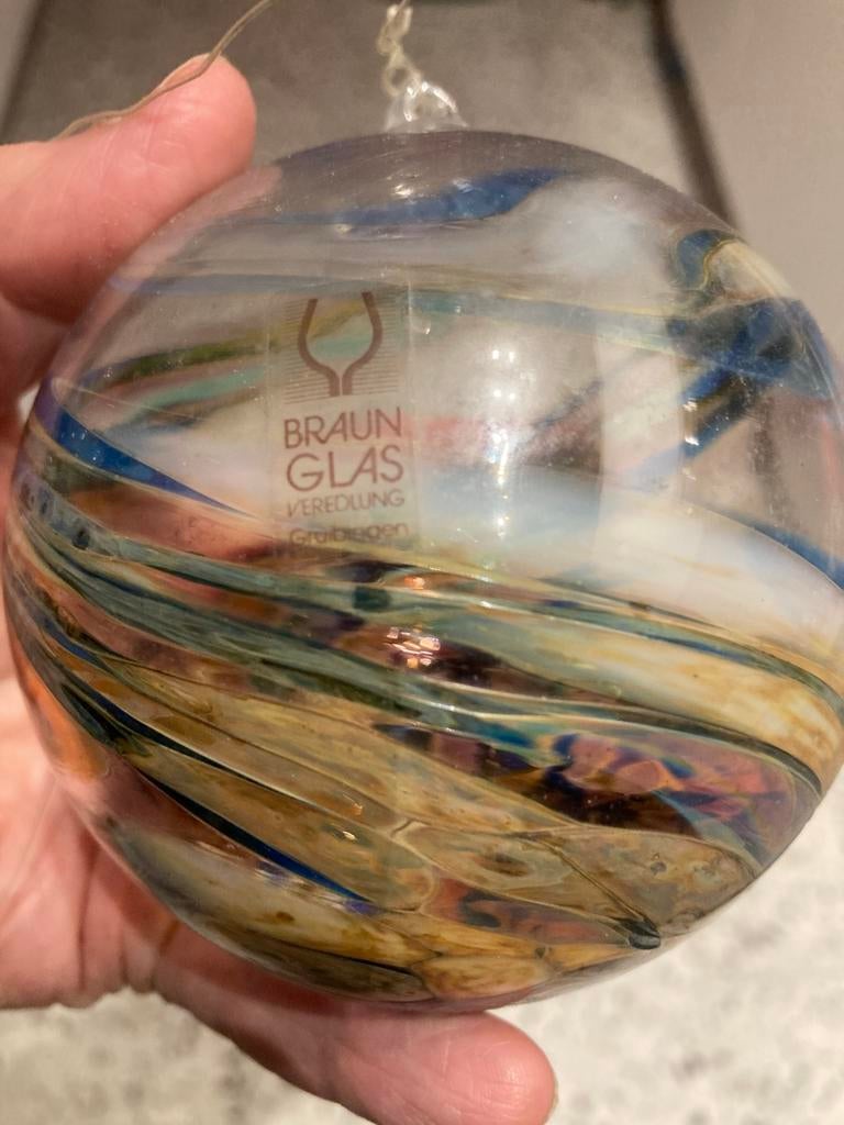 Boule en verre soufflée bouche  Gruibiegen, Antiquités & Art, Enlèvement ou Envoi