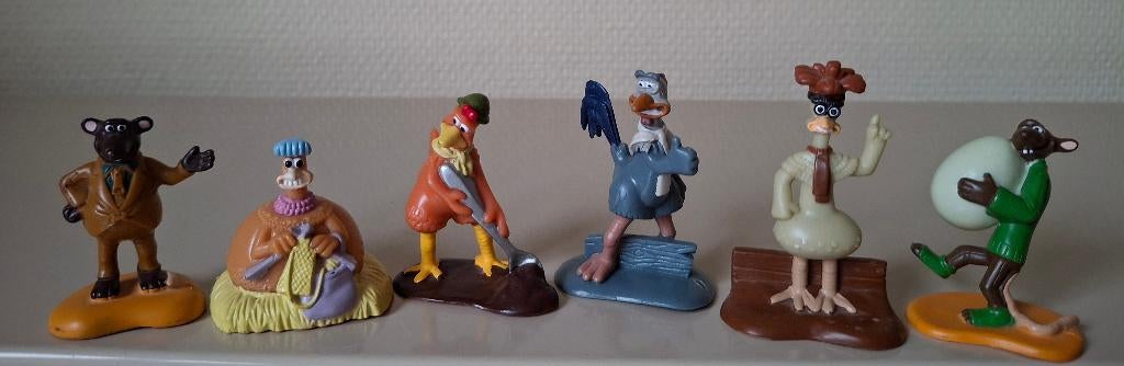6 figuurtjes 'Chicken Run' - Dreamworks/Aardman/Pathé 1999, Ophalen of Verzenden, Zo goed als nieuw
