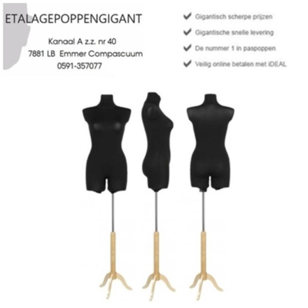 Torso M/V Modellen Model 3/4 Etalagepoppengigant, Overige kleuren, Verzenden, Nieuw, Accessoires