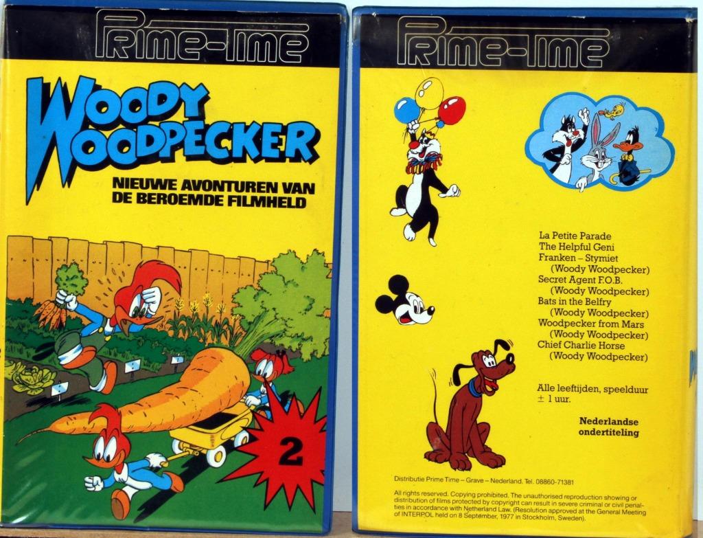 Video VHS Woody Woodpecker, Tous les âges, Enlèvement ou Envoi, Utilisé, Dessin animé