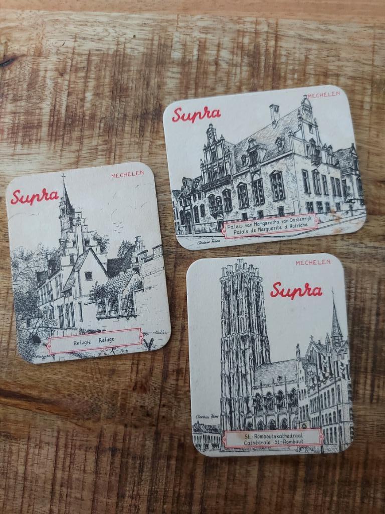 Bierkaartjes van stad Mechelen, Ophalen of Verzenden, 20e eeuw of later, Gelezen