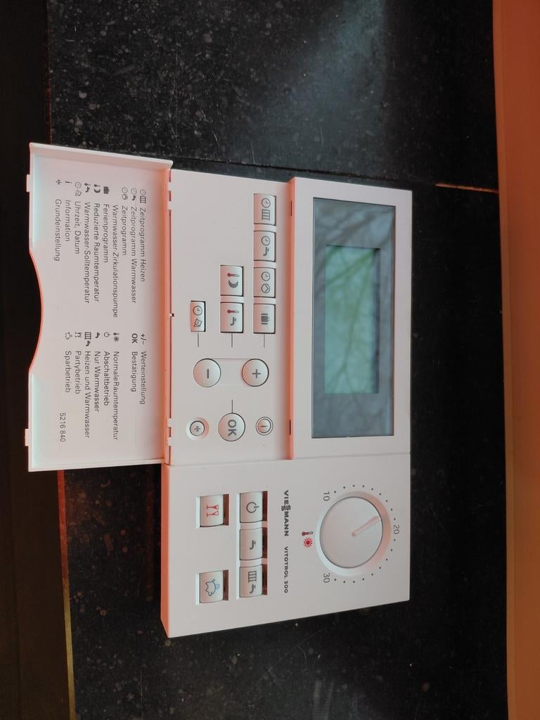 Thermostaat viessman. Vitotrol 300, Ophalen