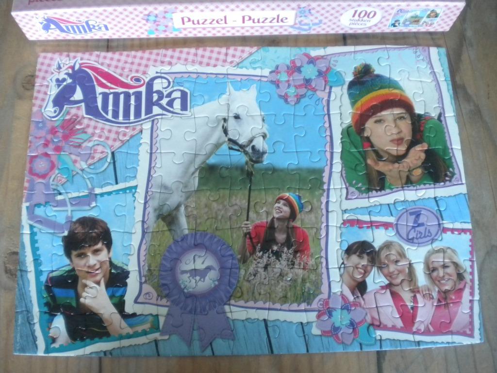 Kinderpuzzel van Amika 100 stukken., Kinderen en Baby's, Ophalen of Verzenden, Meer dan 50 stukjes, Zo goed als nieuw