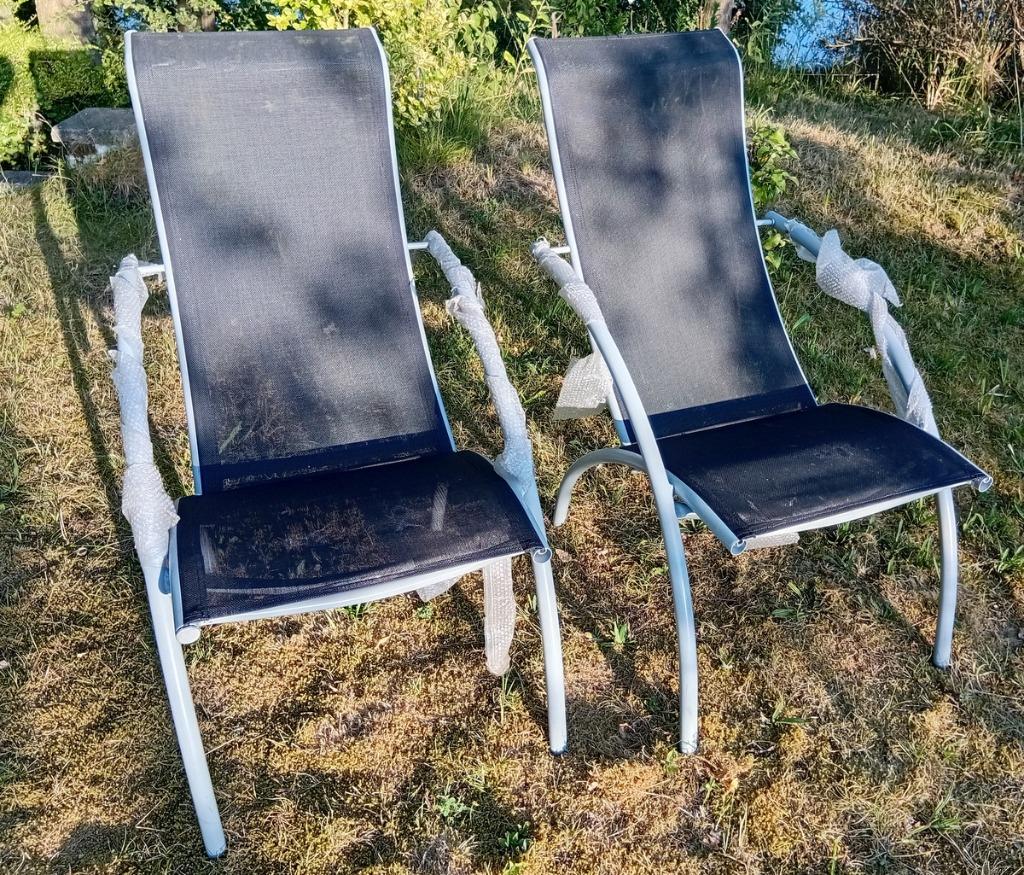 2 Tuinzeteltjes, Tuin en Terras, Tuinstoelen, Ophalen, Nieuw, Textileen, Stapelbaar