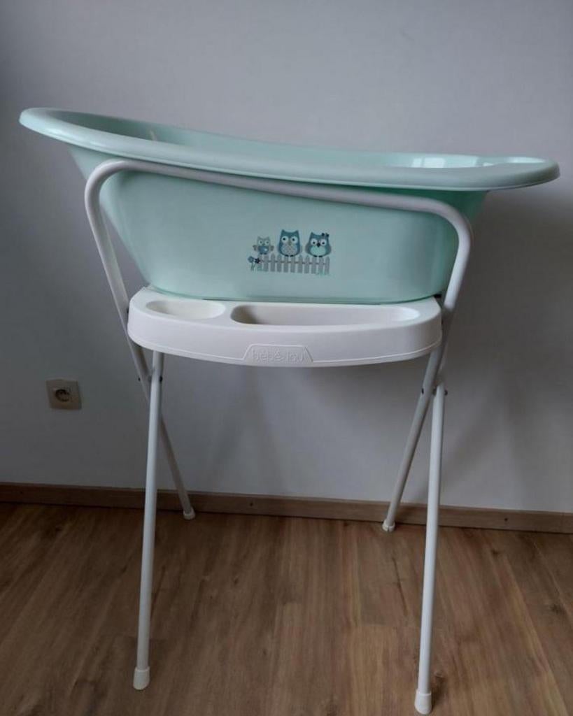 Babybad met staander, als nieuw, handig op te bergen, Kinderen en Baby's, Ophalen