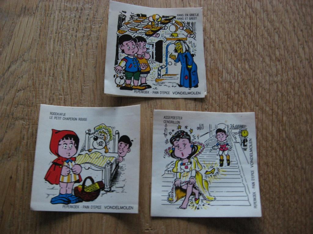 Vondemolen Peperkoek Stickers Sprookjes, Verzamelen, Ophalen of Verzenden, Zo goed als nieuw, Bedrijf of Vereniging