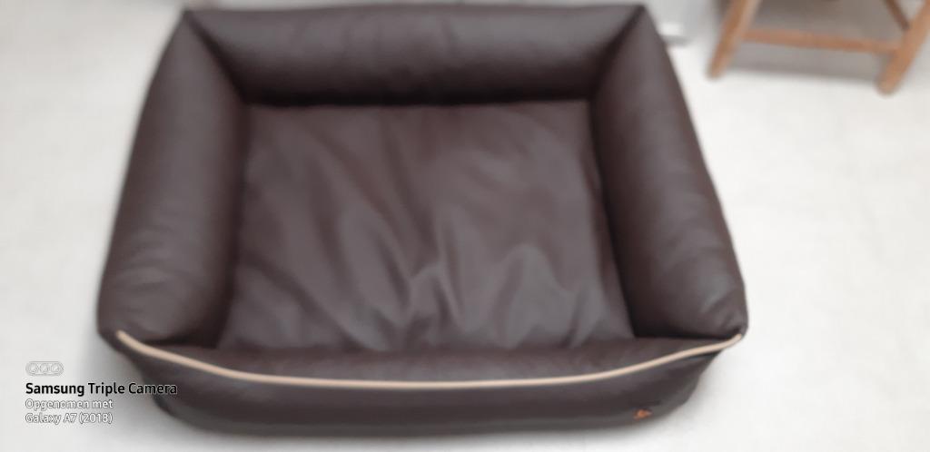 hondenmand, Animaux & Accessoires, Paniers pour chiens, Enlèvement, Comme neuf, Cuir