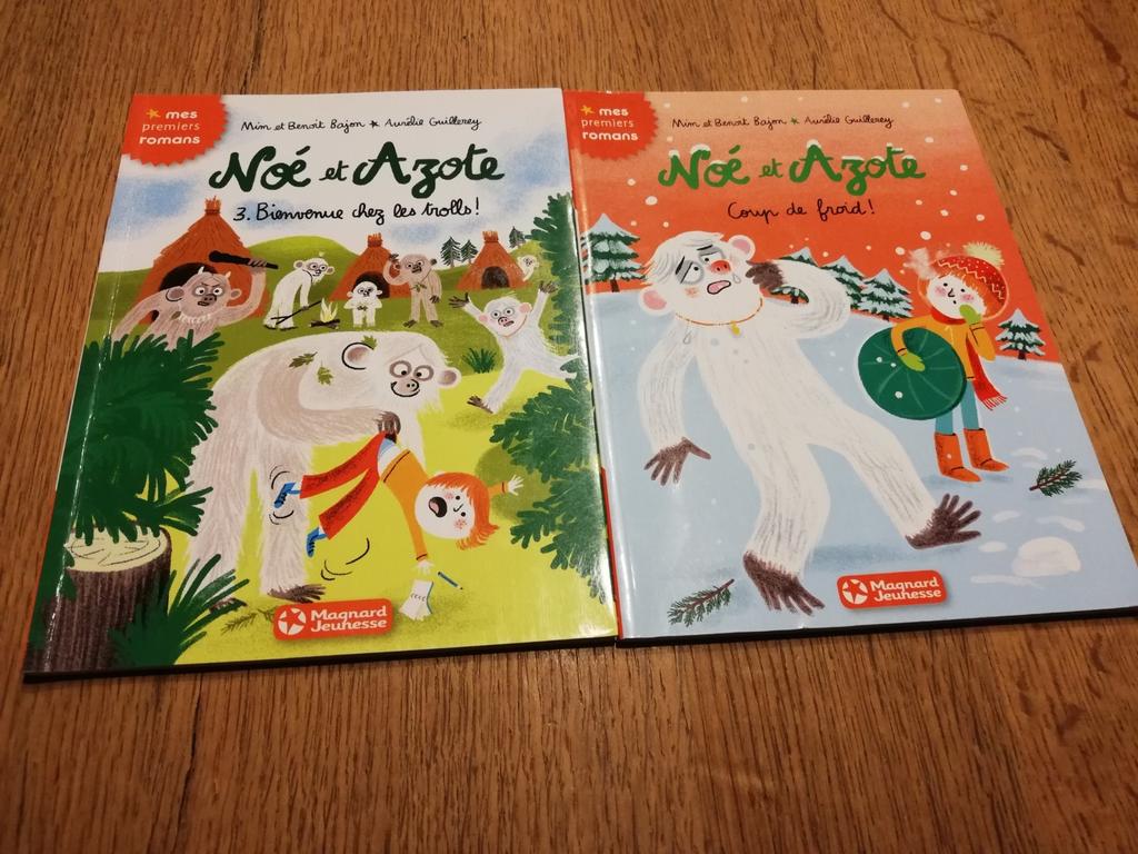 2 livres "Noé et Azote" collection Magnard jeunesse, Enlèvement ou Envoi, Fiction général, Mom et Benoît Bajon - il Aurélie Guillerey