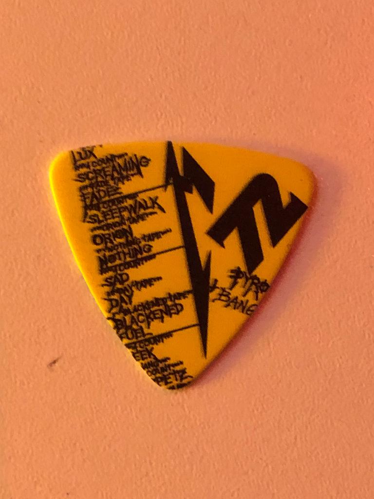 Metallica official 72 tour setlist bass Plectrum 2024, Ophalen of Verzenden, Zo goed als nieuw