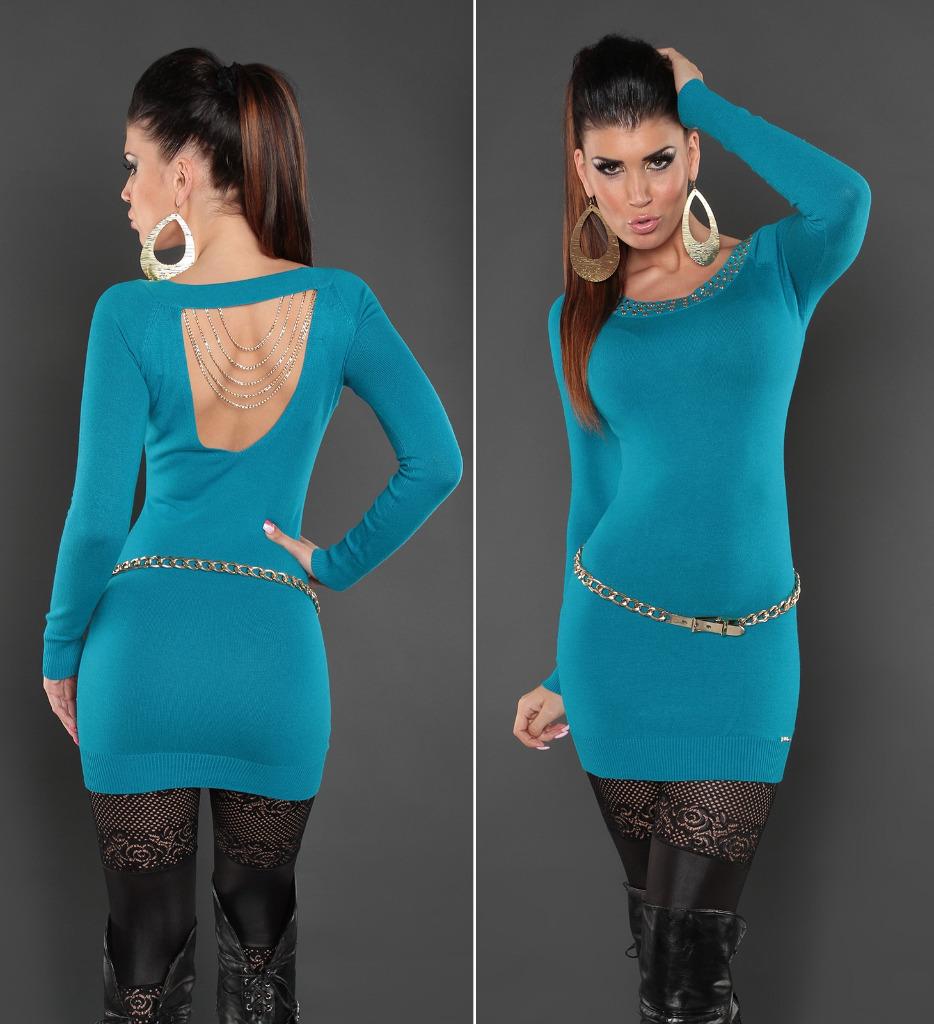 Pull long pour femme avec dos ouvert et chaînes, Neuf, Taille 38/40 (M), Enlèvement ou Envoi, Autres couleurs
