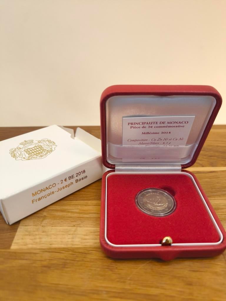 2 euro commémorative BE Monaco 2018 Bosio, Enlèvement, Monaco, 2 euros