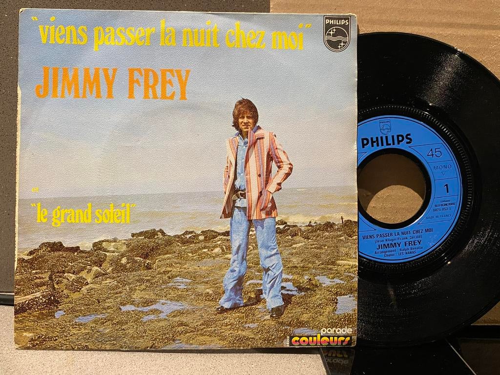 45t singel JIMMY FREY ⚫️, Cd's en Dvd's, Vinyl | Nederlandstalig, Ophalen of Verzenden, Zo goed als nieuw