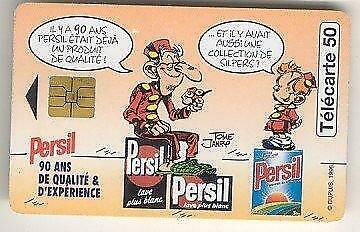 Kleine Robbe - 2 TELECARDS uit Frankrijk (Persil) Dupuis, Verzamelen, Ophalen of Verzenden, Gebruikt