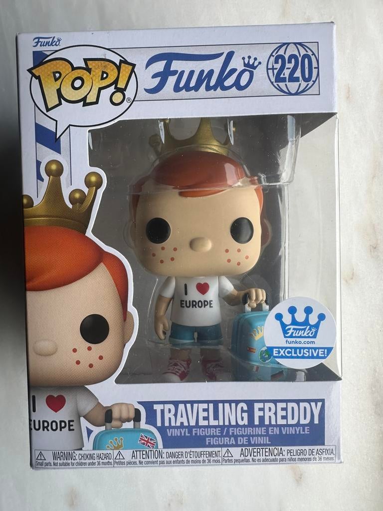Funko Pop! Travelling Freddy Nr 220, Ophalen of Verzenden, Nieuw