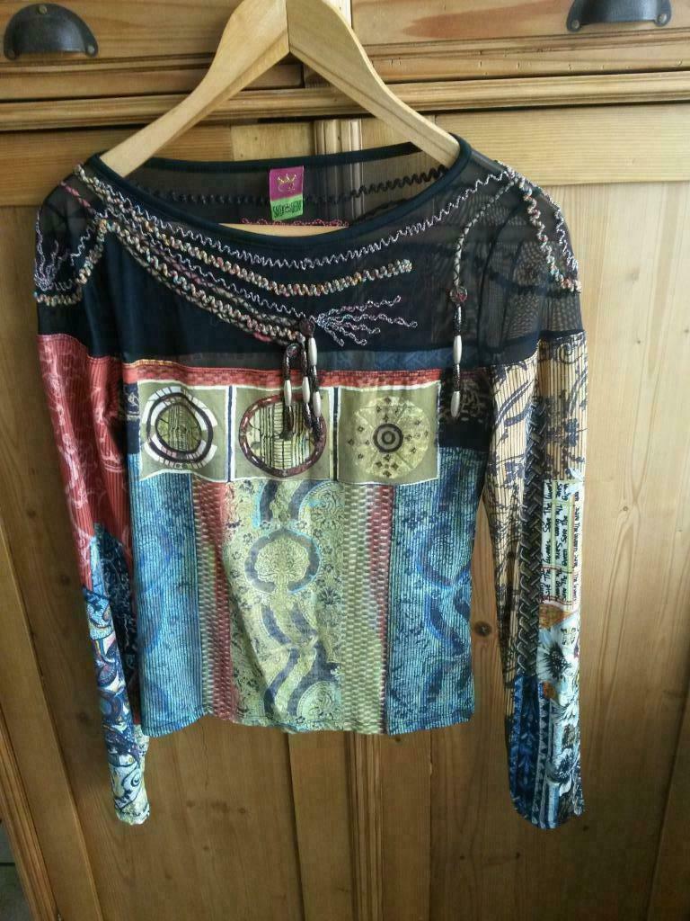 t shirt save the queen, Ophalen of Verzenden, Zo goed als nieuw, Maat 38/40 (M), Lange mouw