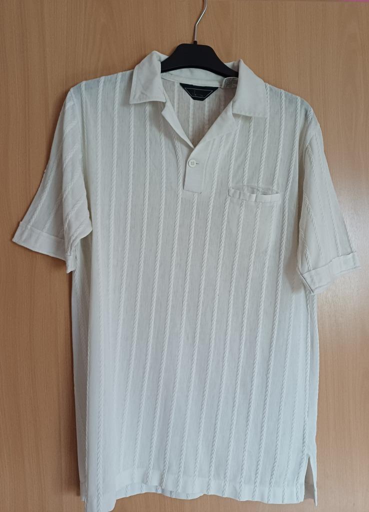 Chemisette blanche homme, Enlèvement ou Envoi, Porté, Blanc, Tour de cou 41/42 (L)