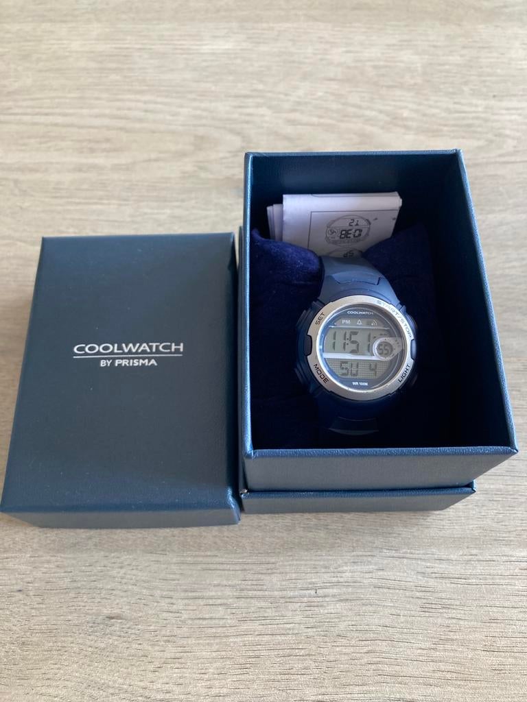 Coolwatch by Prisma - kinderhorloge - zie 2de en 3de foto, Enlèvement ou Envoi, Comme neuf, Bleu, Garçon