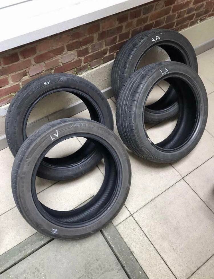 185/50R16 - 4 x zomerbanden, Auto-onderdelen, Banden en Velgen, Ophalen, Gebruikt, 16 inch, 185 mm