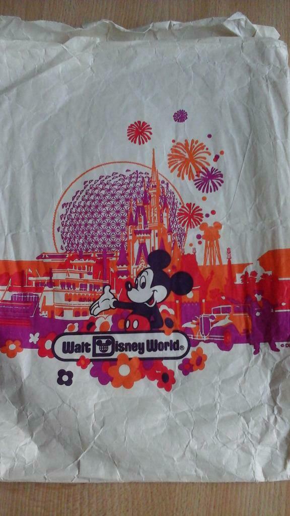 sachet emballage Disneyworld Shop orlando vintage  '90, Enlèvement ou Envoi, Mickey Mouse, Utilisé, Papier, Carte ou Papeterie