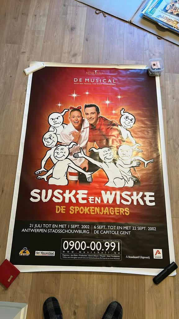 Suske en wiske musical affiche 2002, Ophalen, Suske en Wiske, Gebruikt
