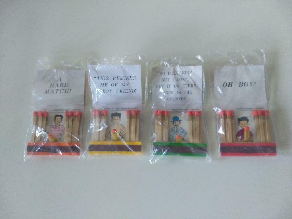 Allumettes vintage sexy, parfait état, dans emballage, 1960?, Enlèvement ou Envoi, Neuf, Boîtes ou marques d'allumettes