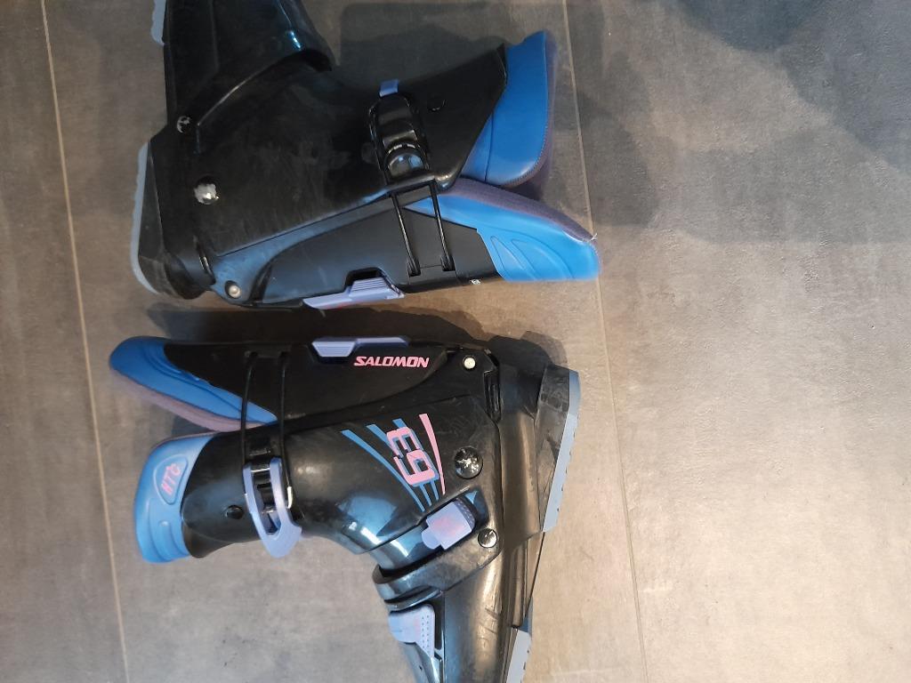 chaussures de ski 325/25,5 = 40 Salomon 63. avec sac, Enlèvement, Chaussures, Ski, Salomon