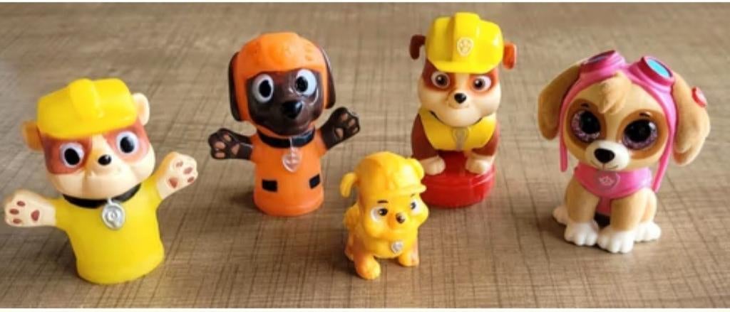Paw Patrol: 5 verschillende figuurtjes, Ophalen of Verzenden, Zo goed als nieuw