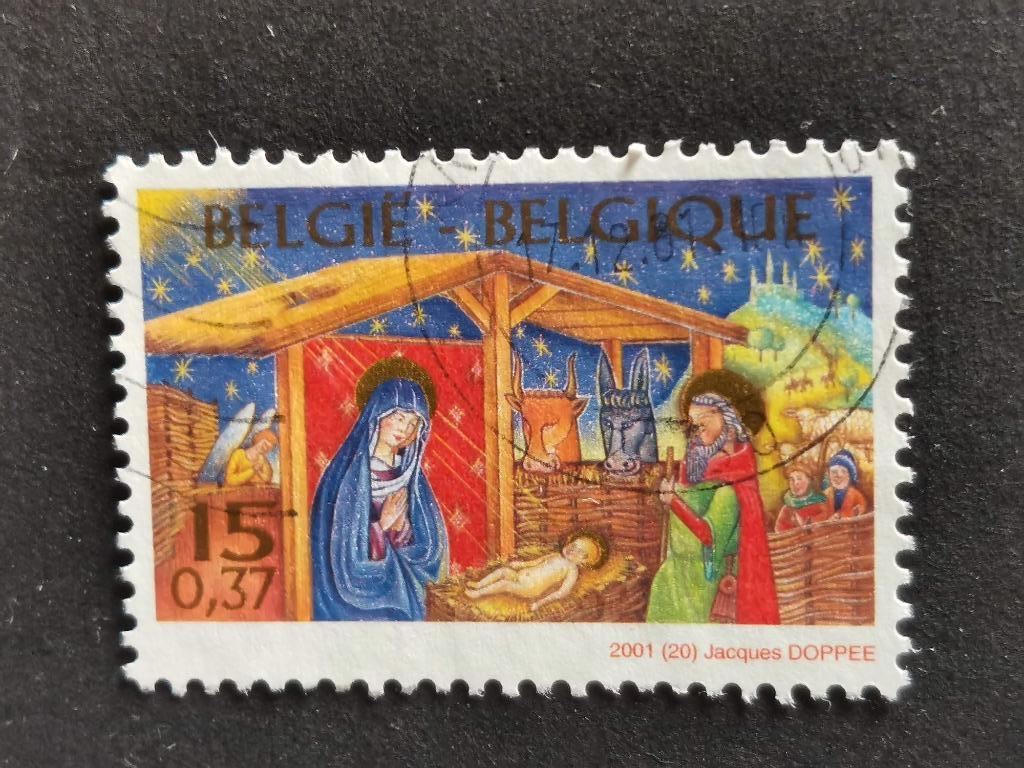 België 2001 - Kerstmis, Ophalen of Verzenden, Gestempeld