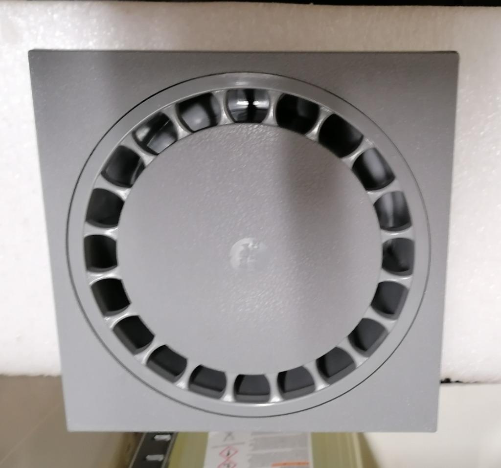 PVC klokput grijs 20 X 20 met sluitdeksel, Doe-het-zelf en Bouw, Afvoer, Nieuw, Ophalen of Verzenden, PVC