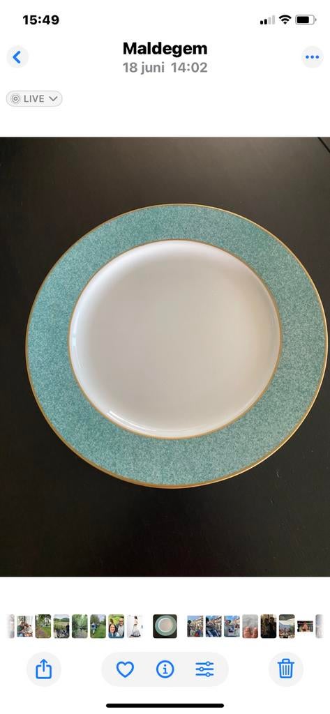 6 luxueuses assiettes Bernardaud Limoges en parfait état, Neuf, Uni, Enlèvement, Autres types