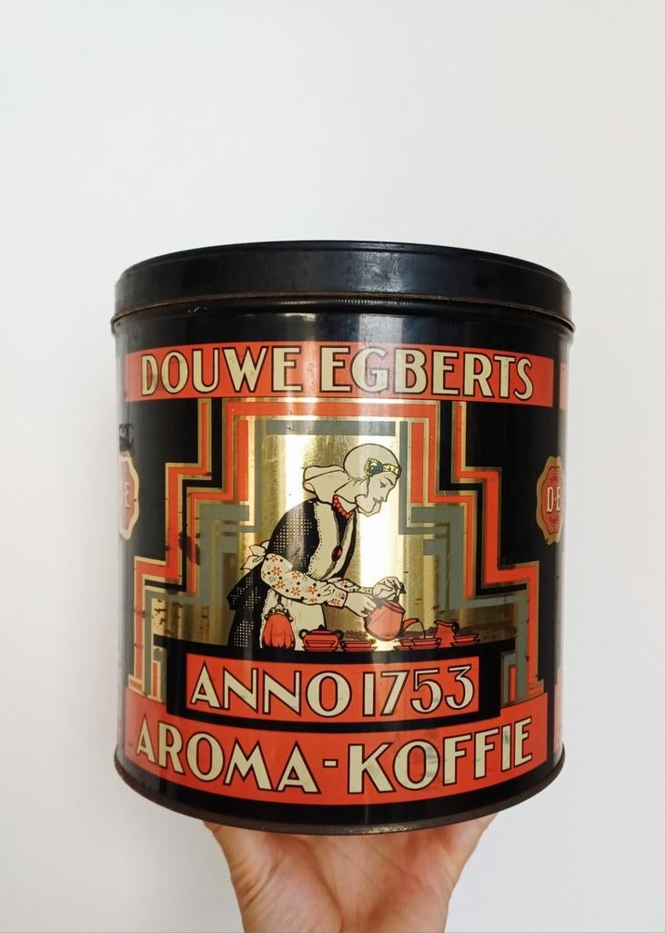 Heel groot winkel blik Douwe Egberts, Verzamelen, Blikken, Ophalen of Verzenden, Zo goed als nieuw, Douwe Egberts