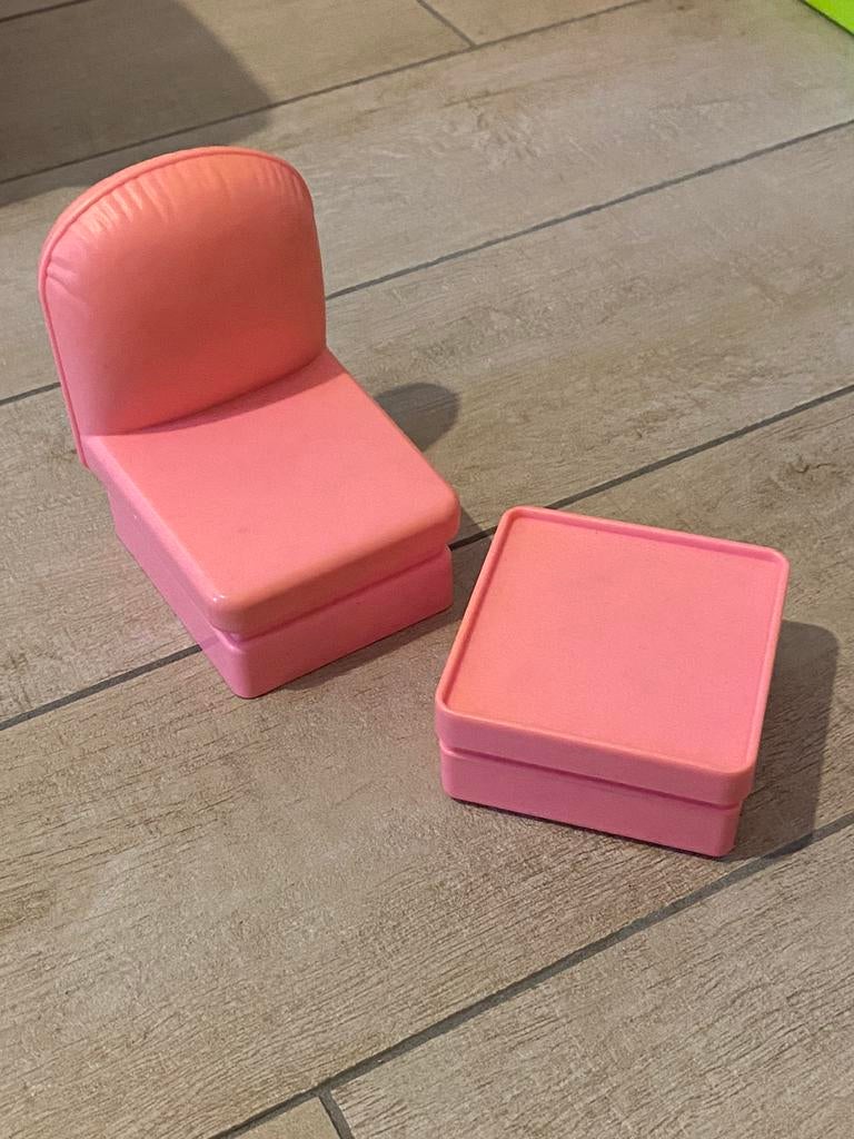 Zetel en poef Barbie van Mattel, Ophalen of Verzenden, Gebruikt
