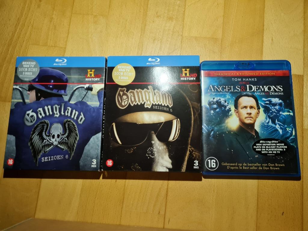 blu-ray  film Gangland ++ Angels and demons, CD & DVD, Blu-ray, Enlèvement ou Envoi, Documentaire et Éducatif