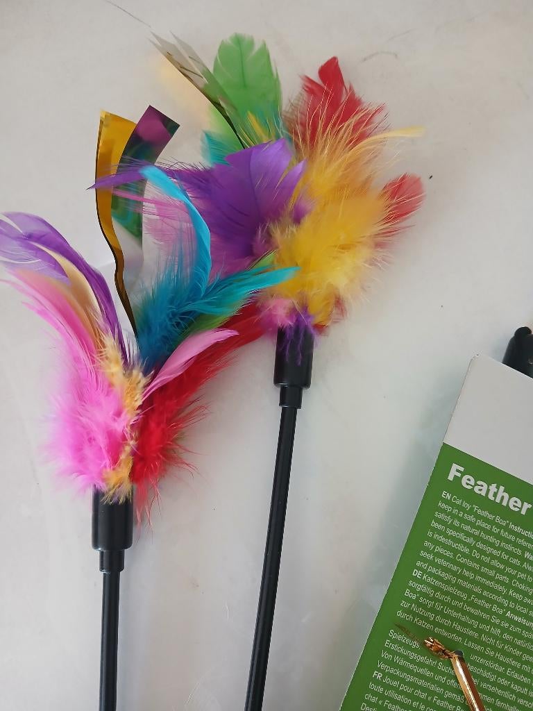 Jouets plumes chats + 1 pelle à litière  NEUFS, Enlèvement, Neuf
