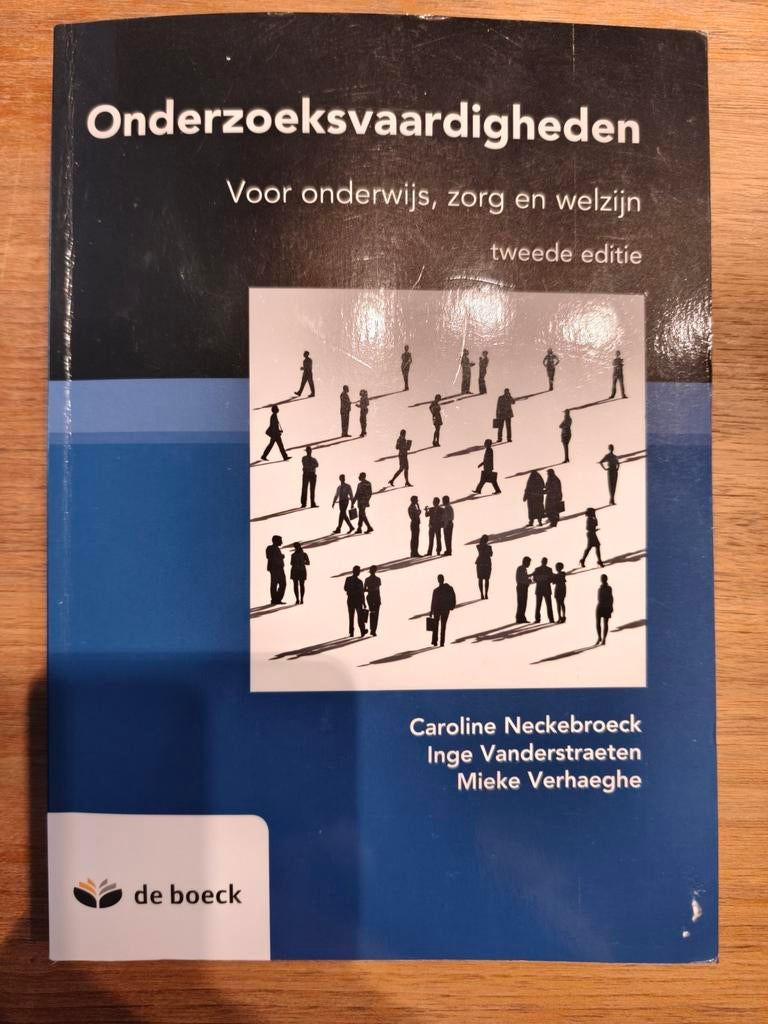 Onderzoeksvaardigheden voor onderwijs, zorg en welzijn, Ophalen of Verzenden, Zo goed als nieuw, Nederlands