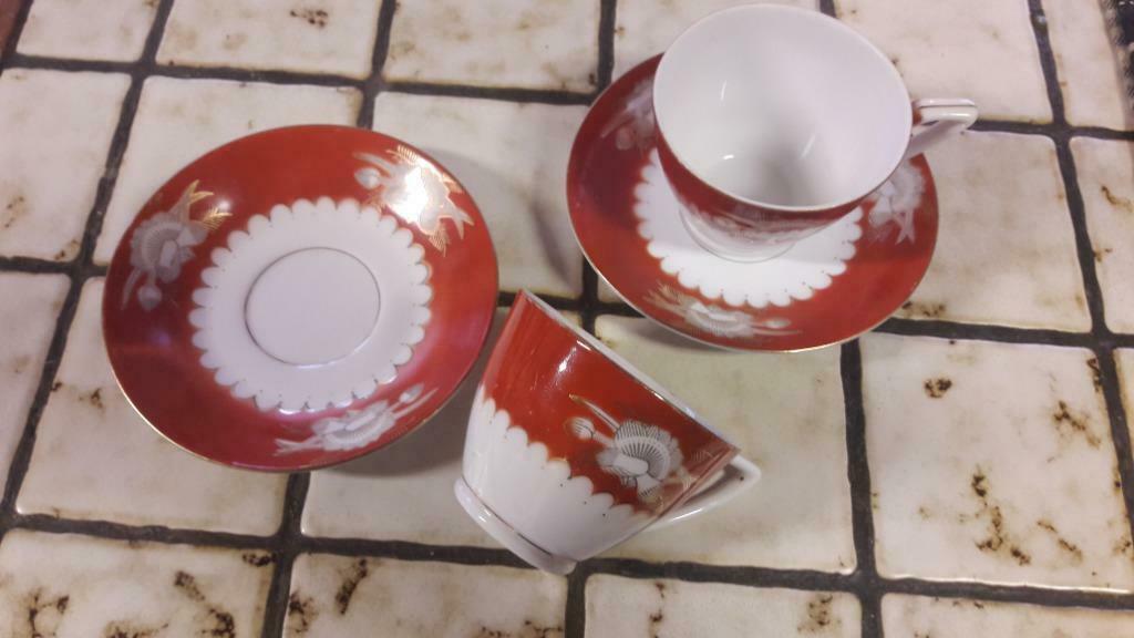 Tasses à café et sous tasses (16), Ophalen, Overige materialen, Gebruikt, Overige stijlen