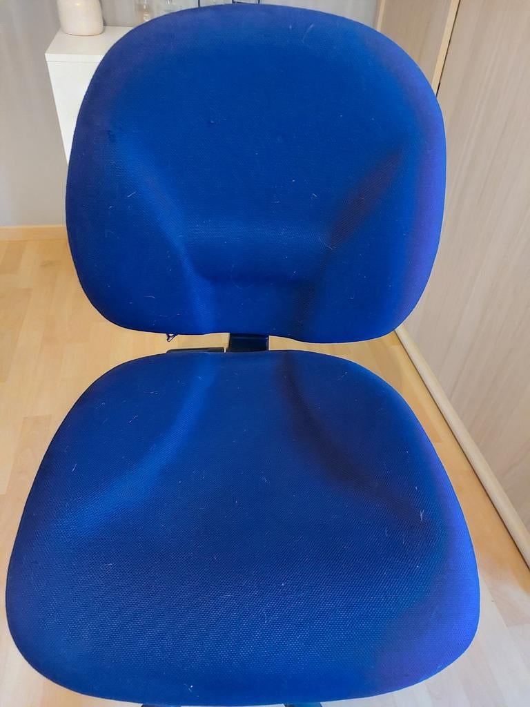 Bureaustoel, Ophalen, Gebruikt, Blauw, Bureaustoel