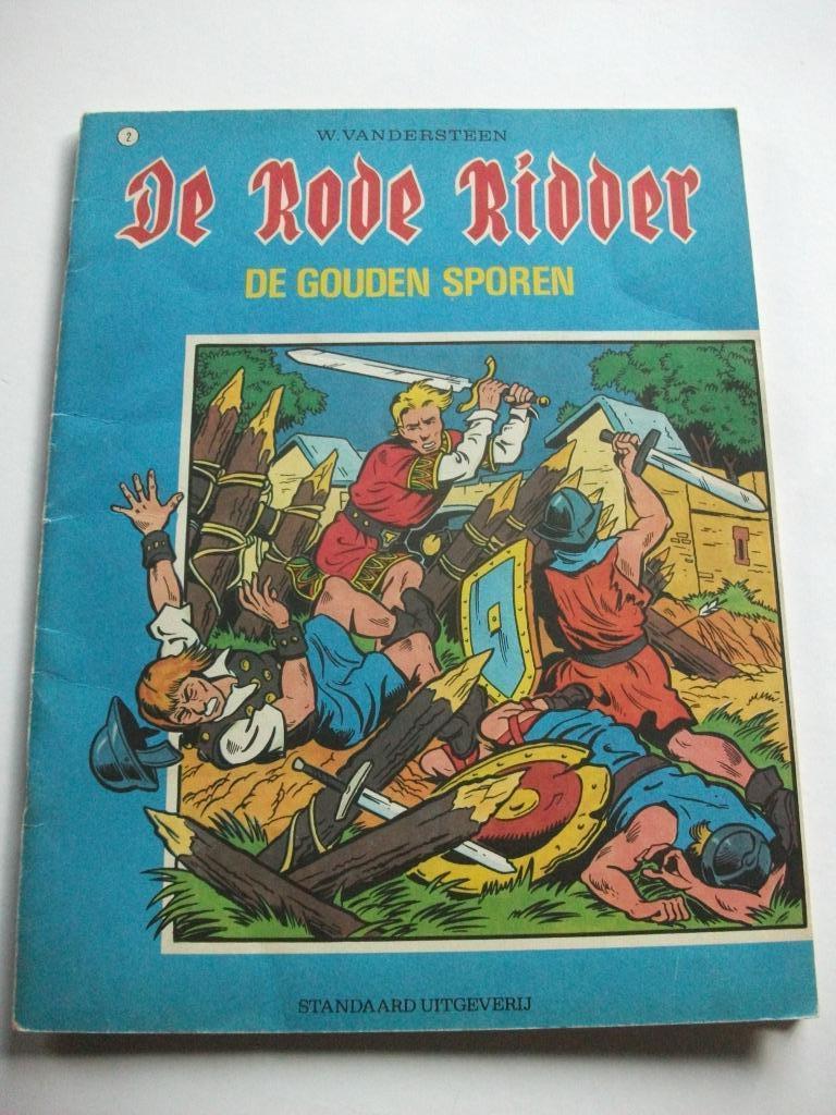 De Rode Ridder - blauwe herdrukken jaren 70 + recentere, Meerdere stripboeken, Ophalen of Verzenden, Gelezen