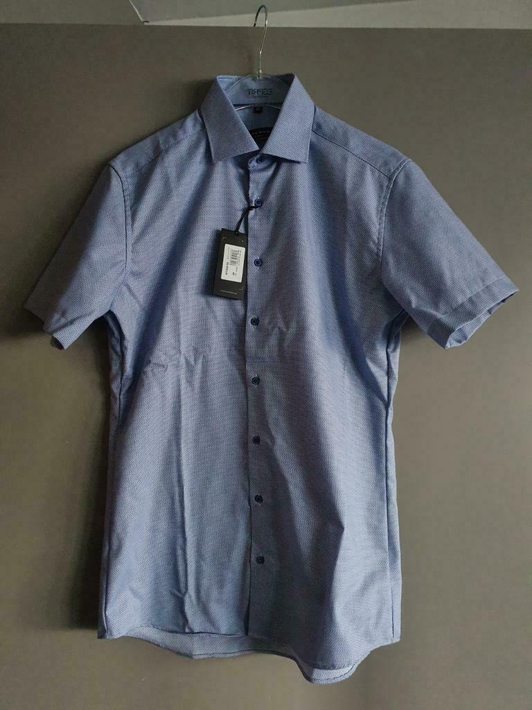 Nieuw hemd van Eterna maat M, Eterna, Blauw, Nieuw, Halswijdte 39/40 (M)