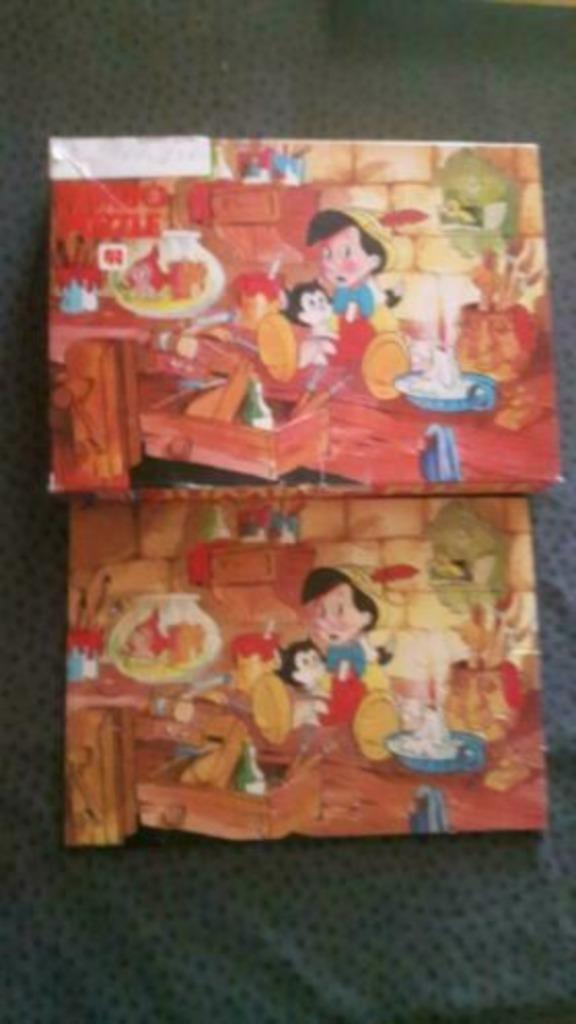 Puzzel pinokio, Ophalen, 10 tot 50 stukjes, Zo goed als nieuw, 4 tot 6 jaar