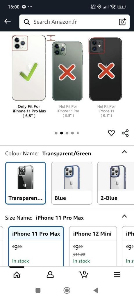 coque transparente pour iPhone 11 Pro Max (6.5 pouces). Vo, Télécoms, Enlèvement, Neuf, IPhone 11 Pro