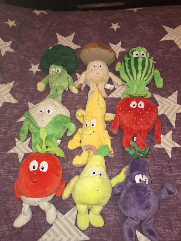 Fruit ,,groente,   pluche, Kinderen en Baby's, Speelgoed | Knuffels en Pluche, Ophalen