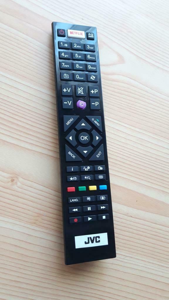 AFSTANDSBEDIENING JVC  SMART TV MET NETFLIX TOETS, Enlèvement ou Envoi, Neuf, Originale, DVD