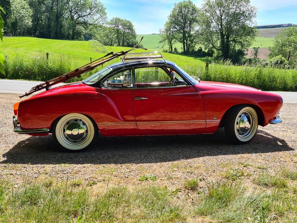VW Karmann Ghia coupe Sport automatic 1.6, Auto's, Automaat, Achterwielaandrijving, Zwart, Leder