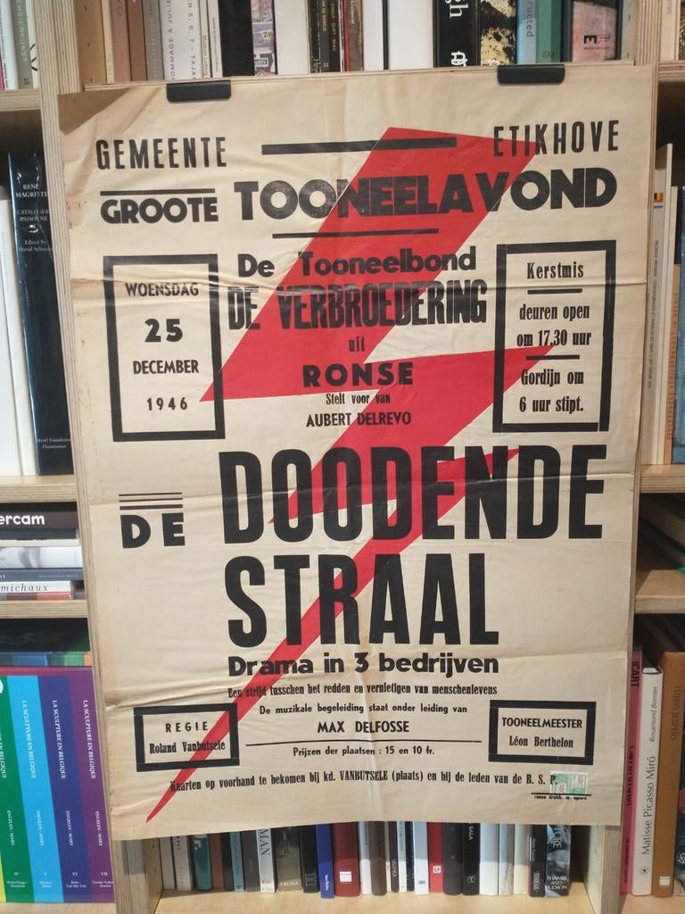 De doodende straal affiche 1946, Enlèvement ou Envoi, Utilisé