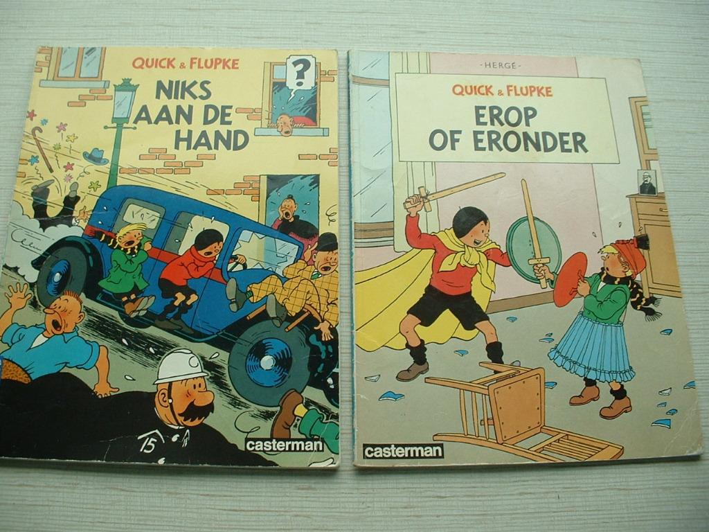 strips van quick en flupke casterman uitgave, Boeken, Stripverhalen, Gelezen, Meerdere stripboeken, Ophalen of Verzenden