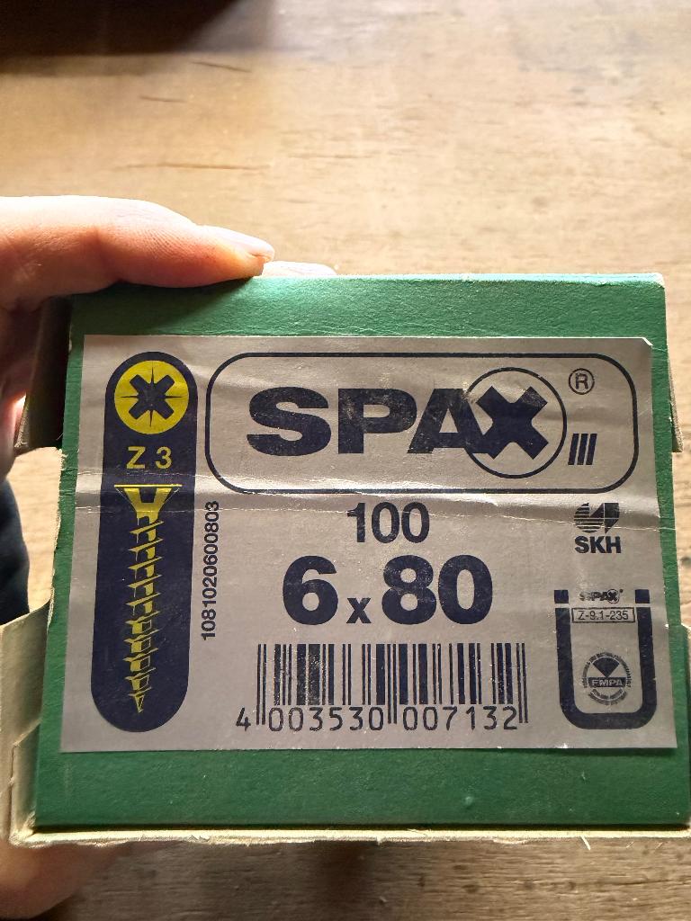 Spax schroef, Ophalen