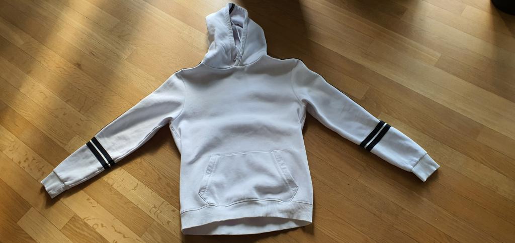 Witte sweater met capuchon maat L, Maat 52/54 (L), Wit, Ophalen of Verzenden, Zo goed als nieuw