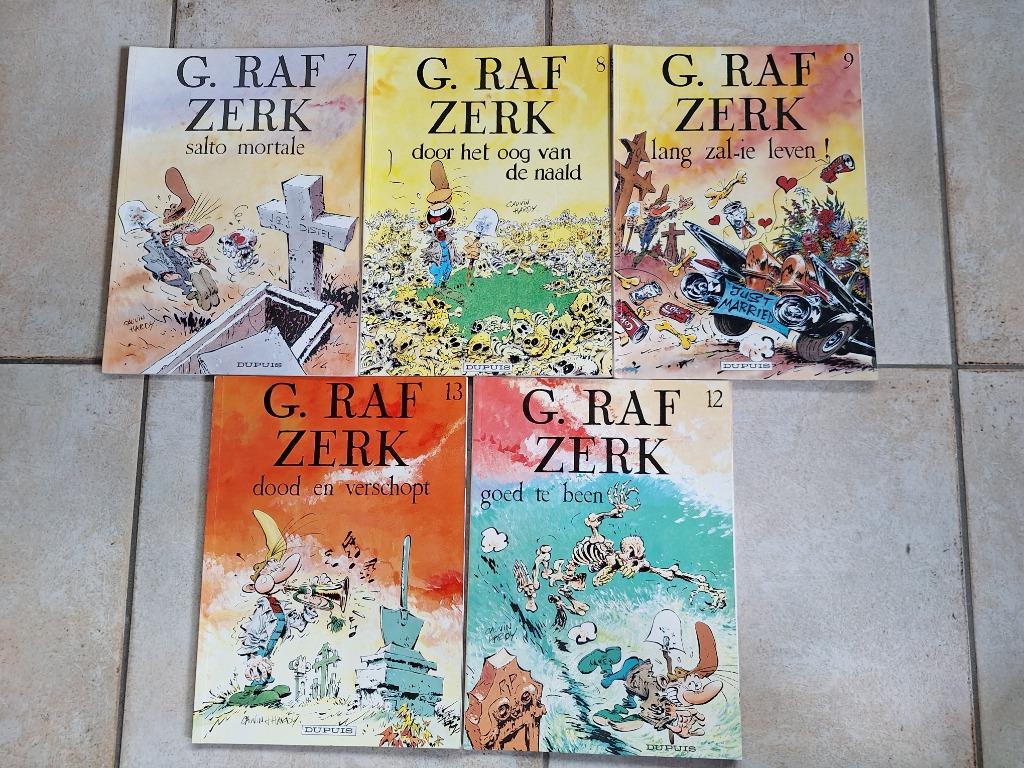 Lot van 5 strips G. Raf Zerk., Meerdere stripboeken, Ophalen of Verzenden, Zo goed als nieuw